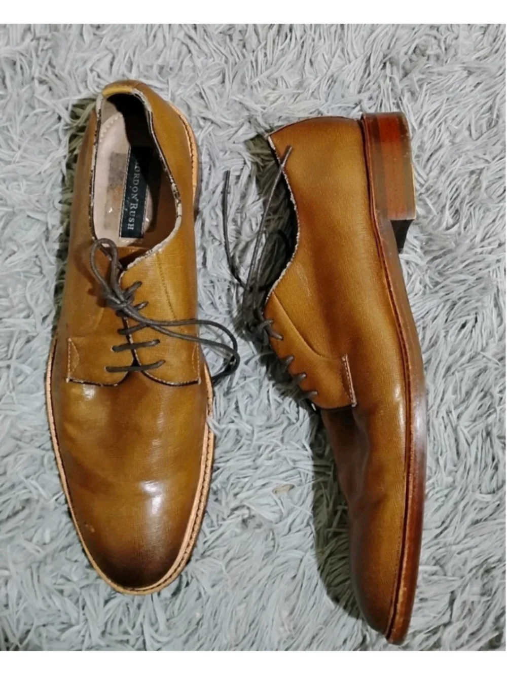 Gordon Rush Hester Men Size 13 Brown Leather Lace Up Low Top Oxford Formal